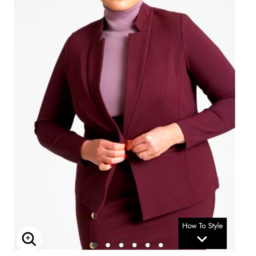 Eloquii Burgundy Suit
